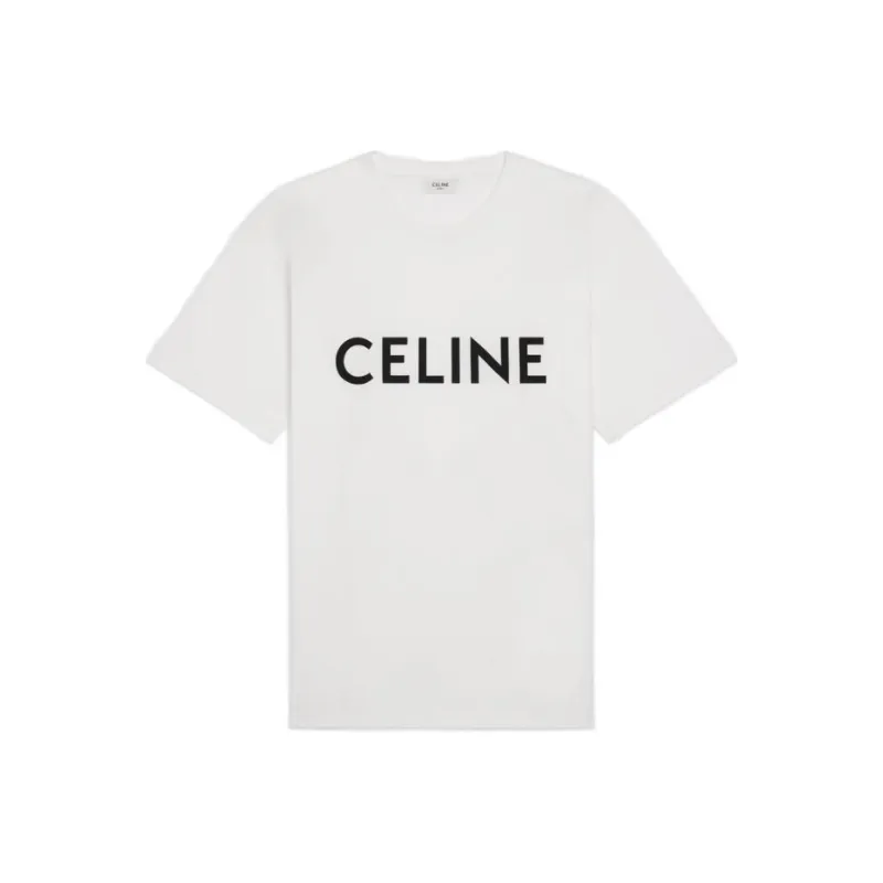 CELINE Loose T SHIRT In Cotton Jersey-0