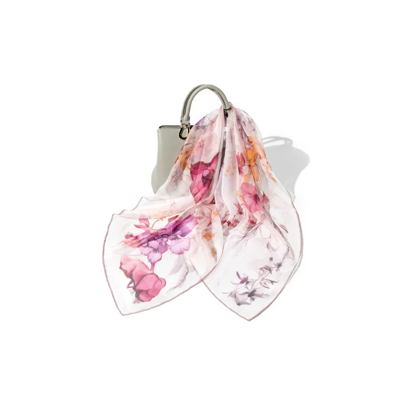 Shanghai Story 100% Mulberry Silk Scarves Women's Spring Song Like A Dream Gift Box Set-33