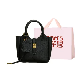 Worm's Home PU Handbag Women's Ecru/Gray/Black/Pink