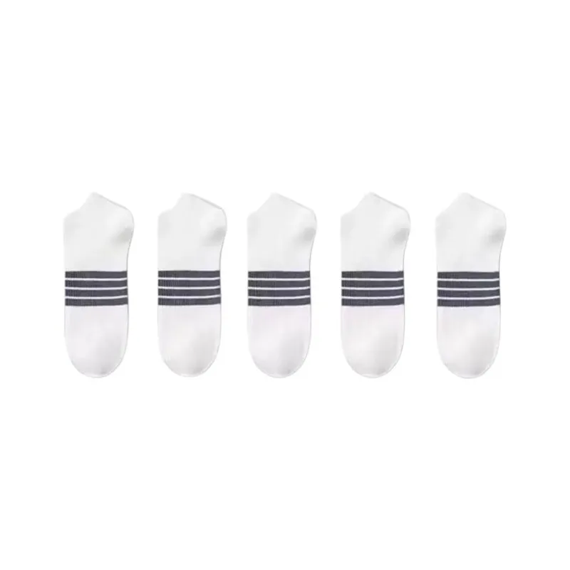 Beerus Ankle Socks Men's 5 Pack Vintage Four Stripe-7