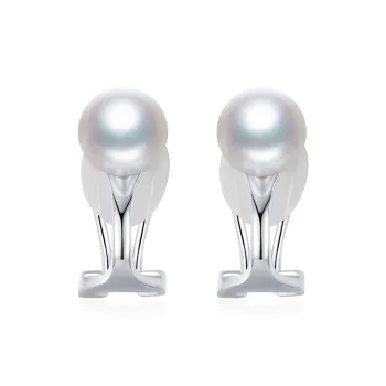 BRIR Pearl Clip On Earrings Women's