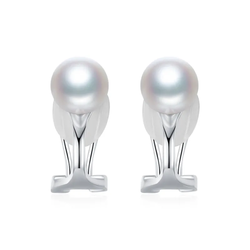 BRIR Pearl Clip On Earrings Women's-0