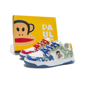 PAUL FRANK Students Niche Mismatched Couple Shoes Low Top Skateboard Shoes Unisex