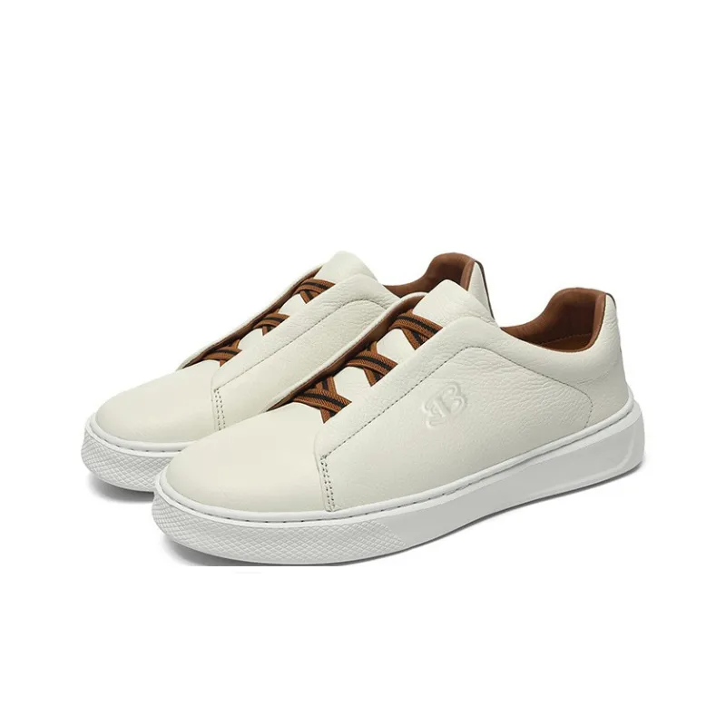 BEN SHERMAN Low Top Skateboard Shoes Men's Ecru-3