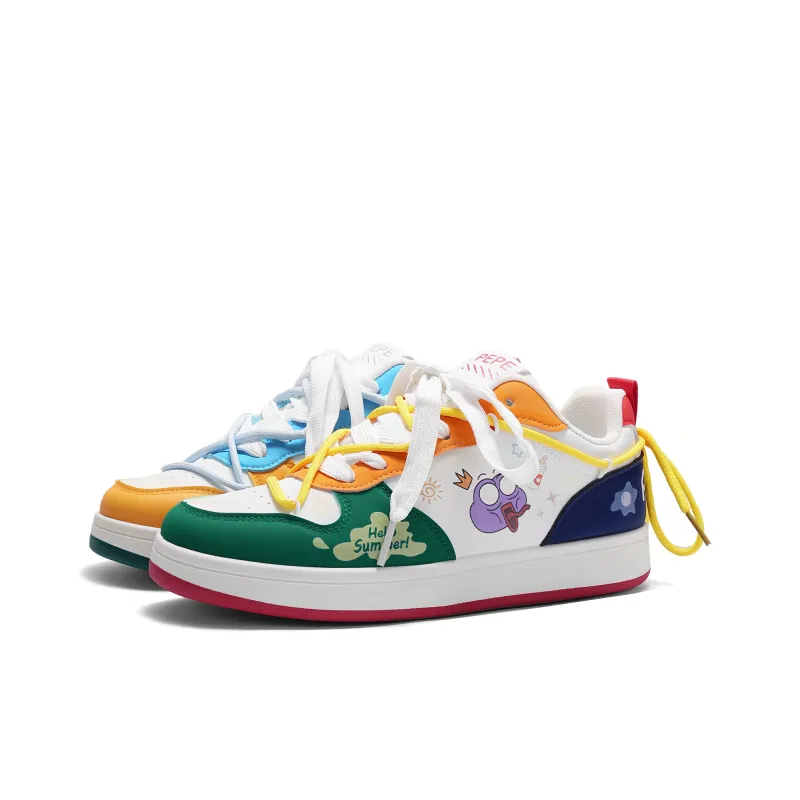Pepe The Frog Skateboard Shoes Unisex-9