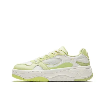 Anta Breathable And Wear resistant Low Top Skateboard Shoes Women's White Green