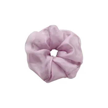 Left Europe Plus Size Extra Large Purple Gauze Chubby Ball Head Hair Tie Women's