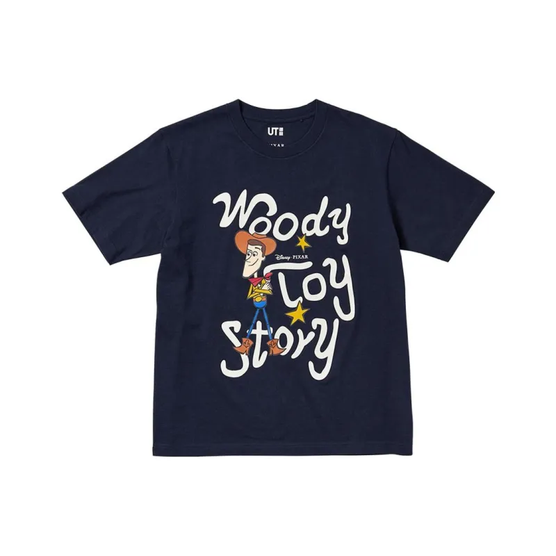 UNIQLO T Shirt Unisex Navy Blue-0