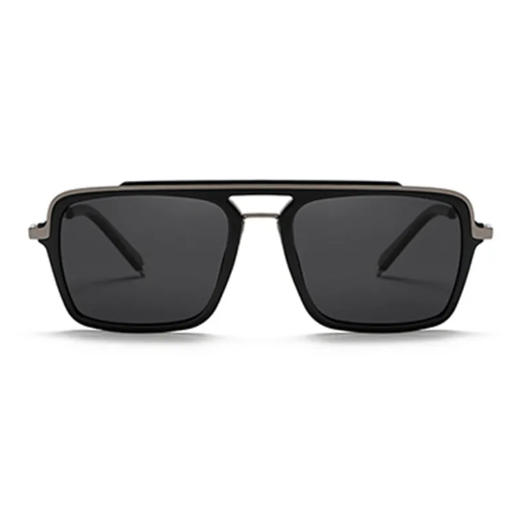 NOME TR/Memory Plastic Metal Square Sunglasses Unisex-1