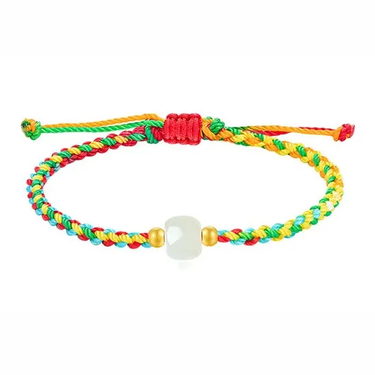 KING TAI SANG Bracelets Pale Greenish White Jade Unisex-0