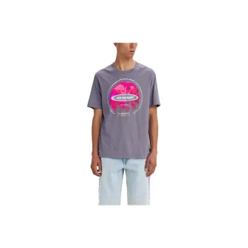 Levis T-Shirts Men Gray Purple