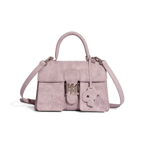 Monna Lisa Cow Leather PU Crossbody Handbags Women's Light Purple