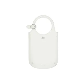 COURREGES Calfskin One Shoulder Handbags Women's White