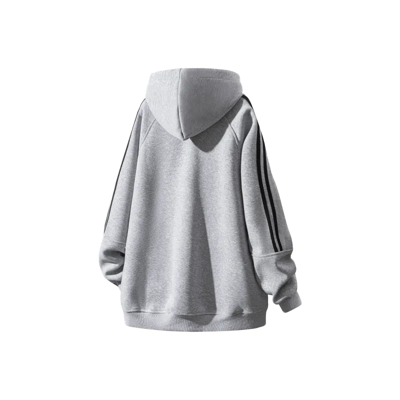 Warrior Huichao Riding The Wind Collection Sweatshirt Unisex White Heather Gray-7