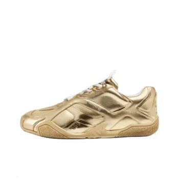 FANSIZHE Galaxia Low Top Casual Shoes Women's Gold