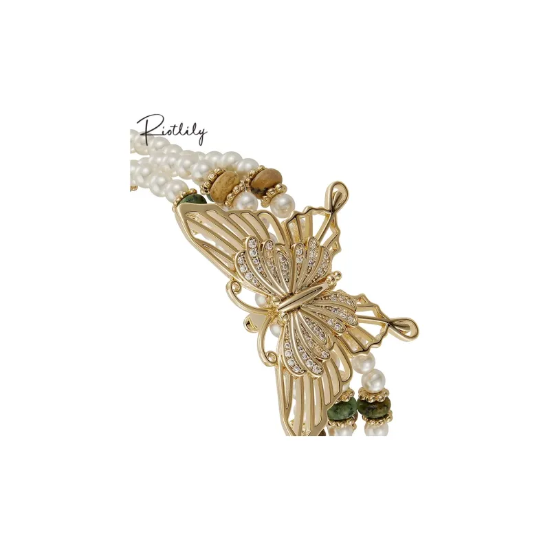RiotLILY Pearl Exaggerated Bracelet Women's-5