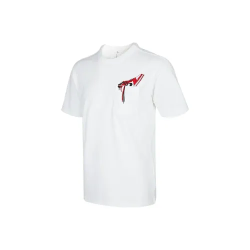 Jordan Set in Sleeve T Shirt Men's White