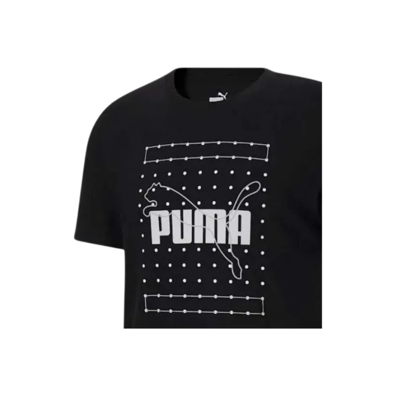 PUMA Graphic T Shirt Men's Black-3