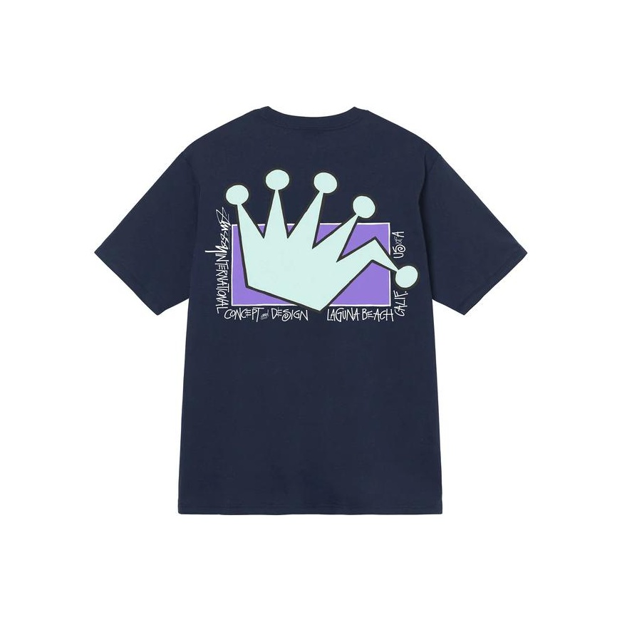 Stussy Lb Crown Tee Blue S - POIZON
