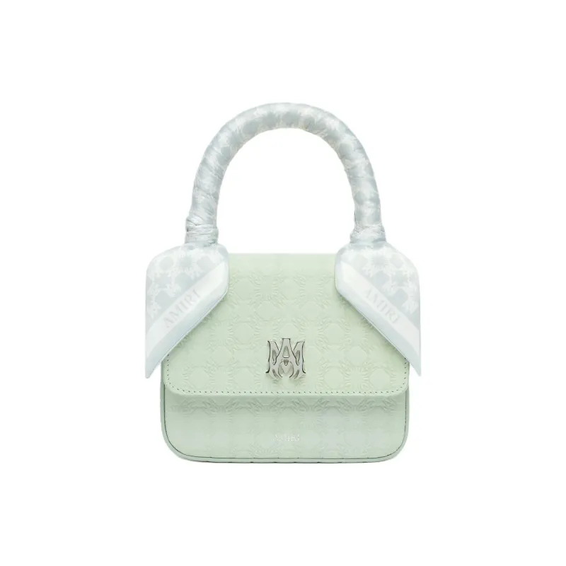 AMIRI Leather One Shoulder Handbag Women's Green-0