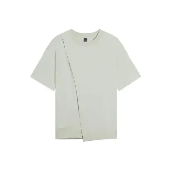 LiNing T Shirts Unisex Pale Greenish White Jade