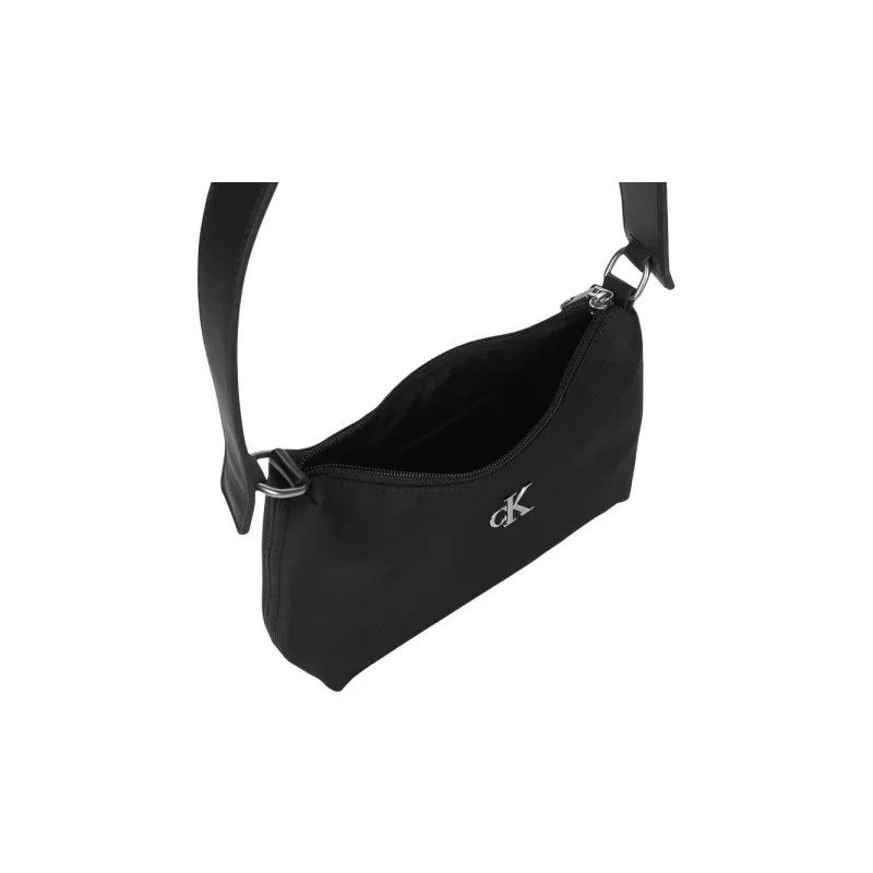 CALVIN KLEIN Synthetic Leather Shoulder Bag Medium Size Women's Black-3