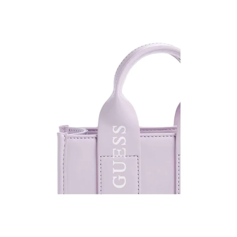 GUESS Artificial Leather Shoulder Bag Crossbody Bag Handbag Mini Women's Light Purple-3