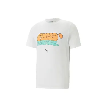 PUMA GRAPHICS T Shirts Men White