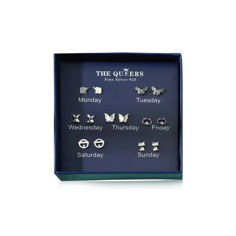 J&KINGLAY S925 Silver Stud Earrings Unisex-0