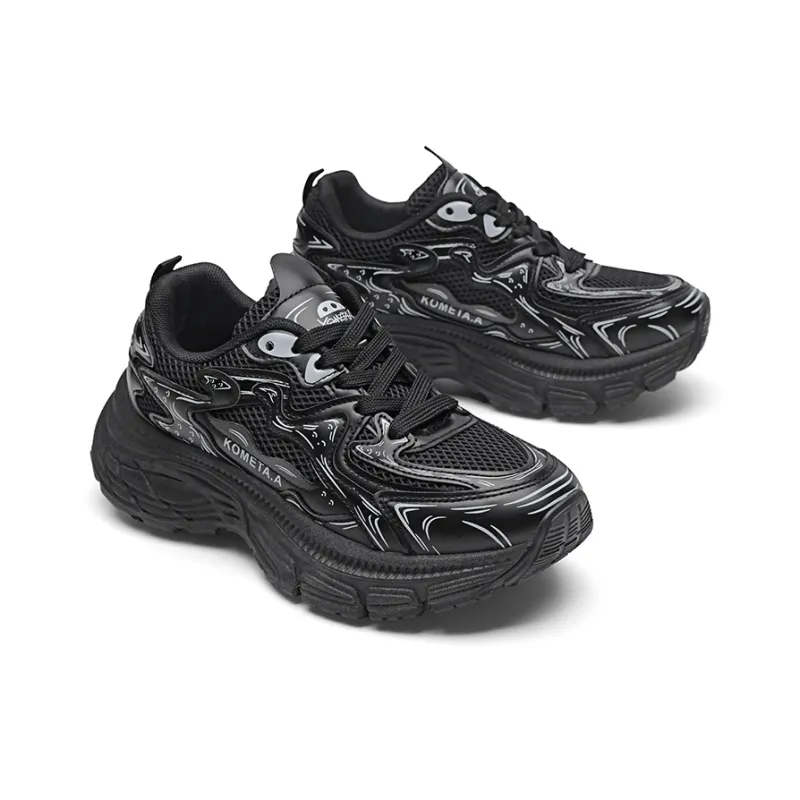 KOMETA.A Anti Slip And Wear Resistant Height Increasing Low Top Chunky Sneakers Unisex-28