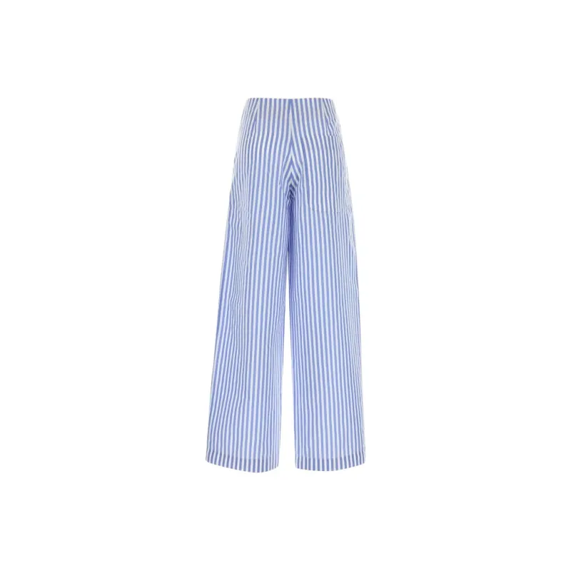 PHILOSOPHY DI LORENZO SERAFINI Stripe Detailed Poplin Pants-1