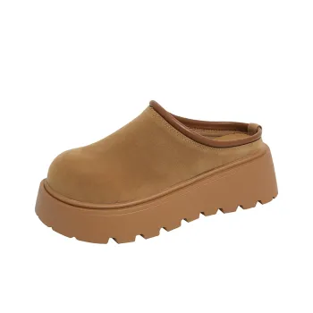 REIHUNG Quiet Abrasion Resistant Slip Resistant Wrap toe Slippers Women's