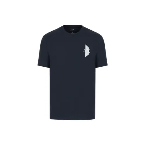 ARMANI EXCHANGE T Shirts Men Navy Blue