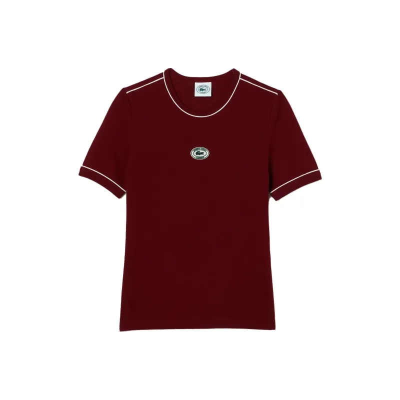 Sporty & Rich X LACOSTE T Shirts Unisex Red-0