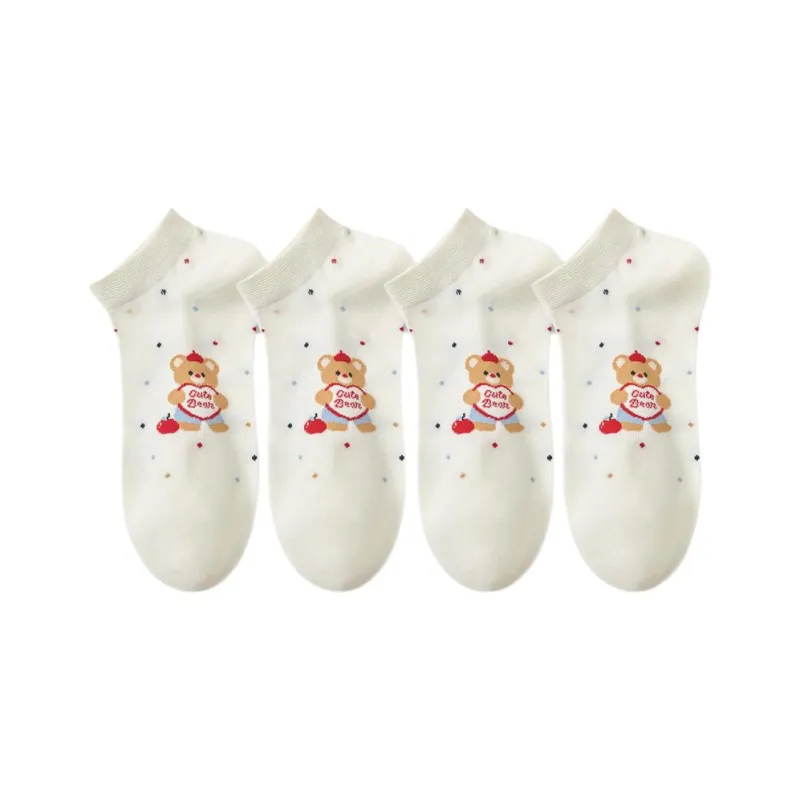 Temooues Ankle Socks Women's 4 Pack-8