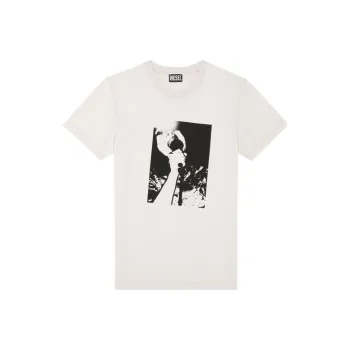 DIESEL Regular T-Shirt Men's White