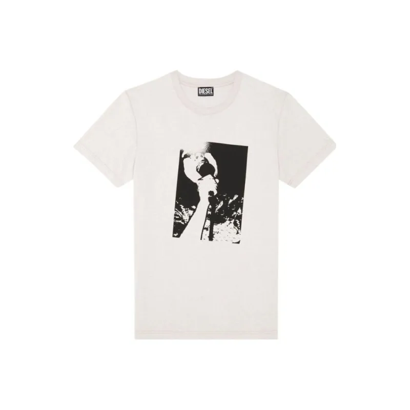 DIESEL Regular T-Shirt Men's White-0