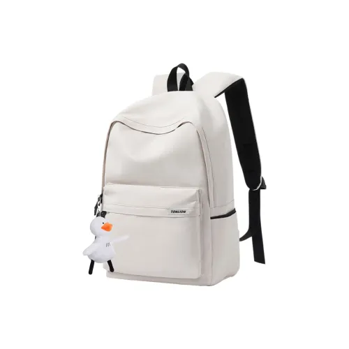 Tonlion Nylon Backpack Regular Unisex White/Black