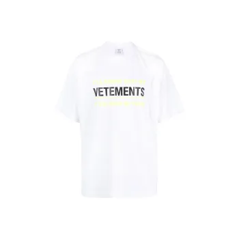 Vetements T Shirts Unisex White