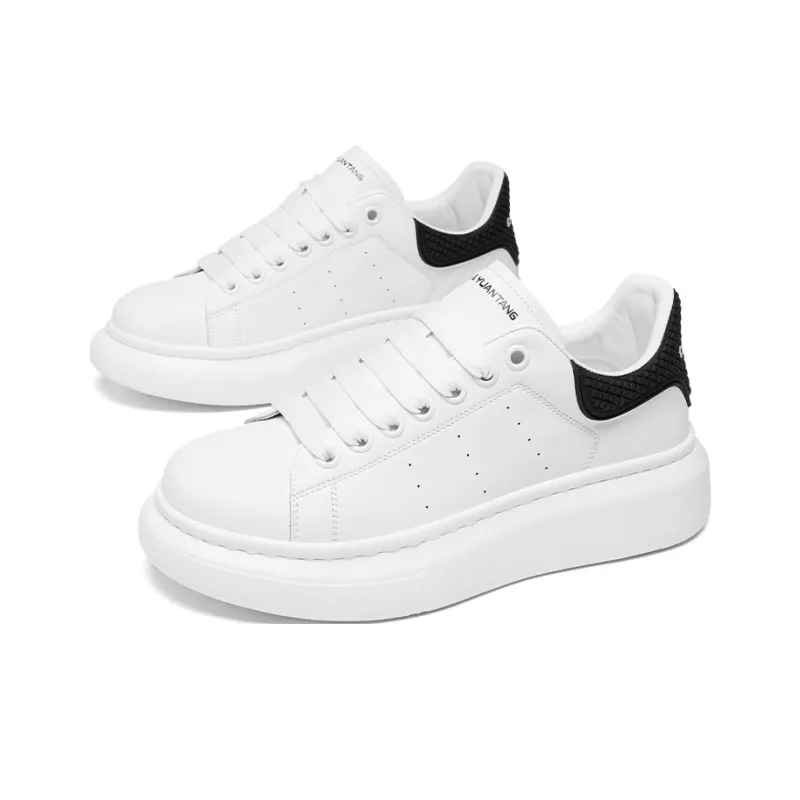 Desert Ram Slip Resistant Cushioning Wear Resistant Lightweight Height Increasing Low Top Skateboard Shoes Men's-2
