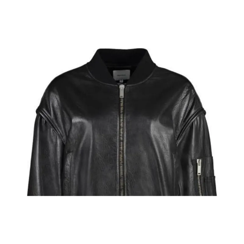 Halfboy Leather Bomber Jacket-4