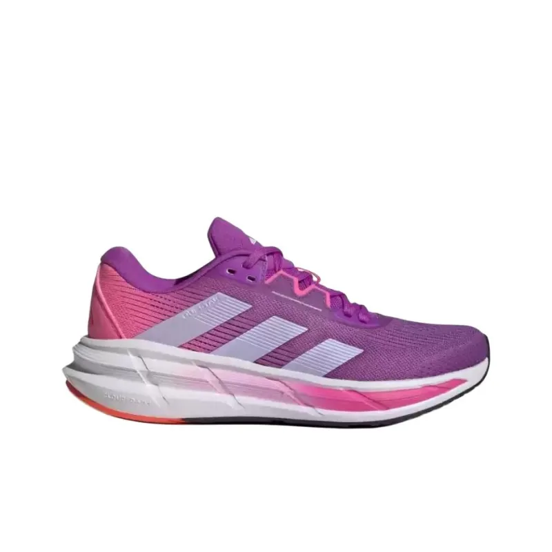 Adidas QUESTAR 3 Anti Slip Wear Resistant Low Top Casual Running Shoes Women's Purple-1