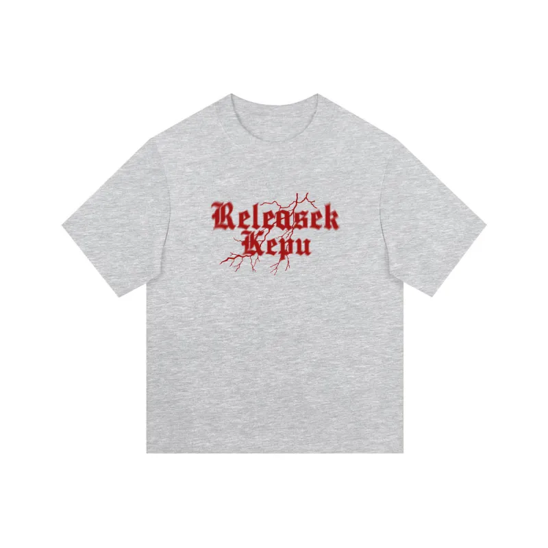 Kepu T Shirt Unisex Black Stamp Yellow-7