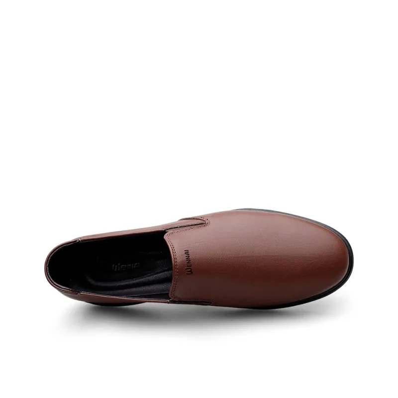 Wen Nai Loafers Men Brown-3