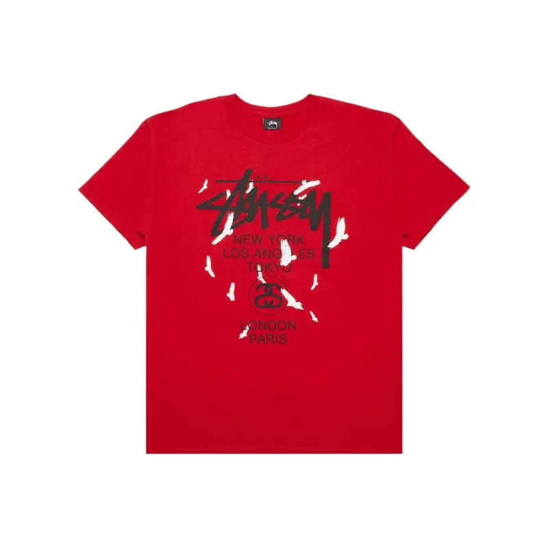 Stussy World Tour Birds Tee-0