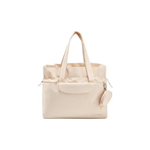 Saucony Fabric Tote Bag, Shopping Bag, Shoulder Bag, Handbag Unisex Light Khaki