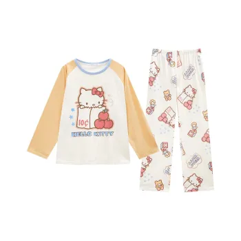 GUKOO x Hello Kitty Sanrio Series Pajama Set Women's Almond White