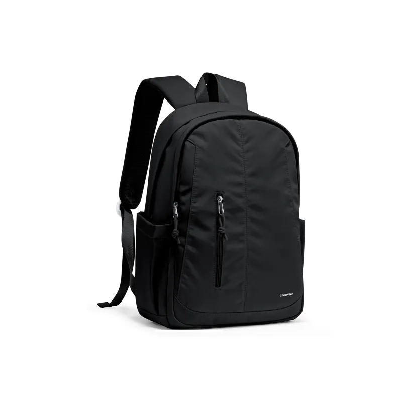 COOWOZ Nylon Backpack Regular Unisex Ecru/Red/Pink Purple/Black/Peacock Blue-24