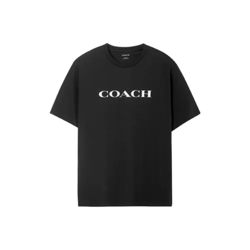 COACH SS23 Outlet Essential T Shirt In Organic Cotton Black