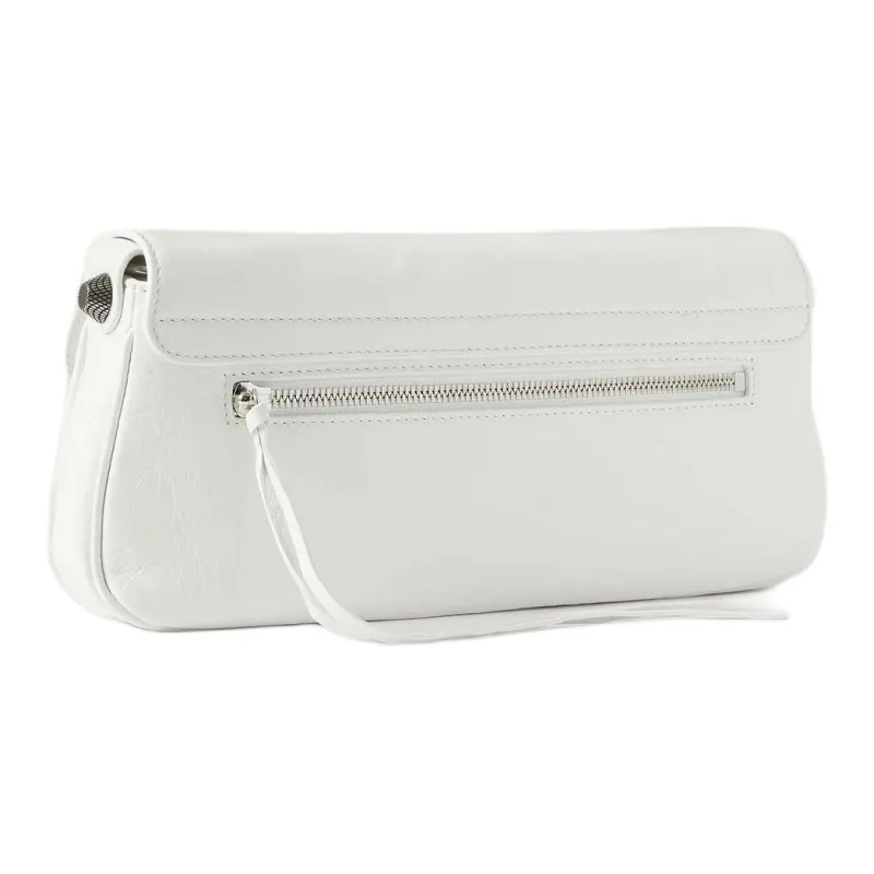 Balenciaga Le Cagole Lambskin Crossbody Bag Shoulder Bag Women's White-1
